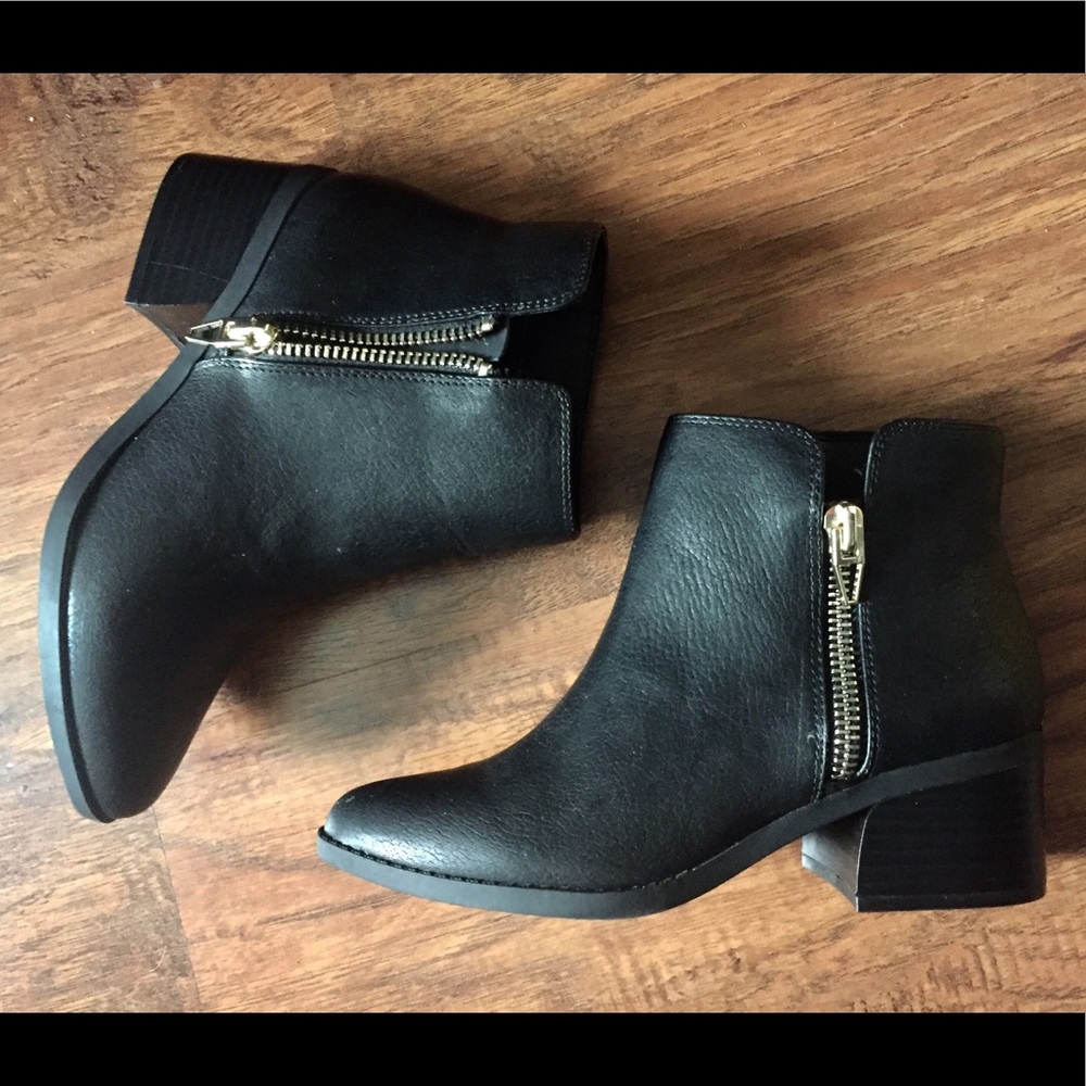 Black ankle boots